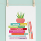 Sarah Adams Book Stack Art Print