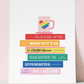 LGBTQ+ Queer Books Art Print