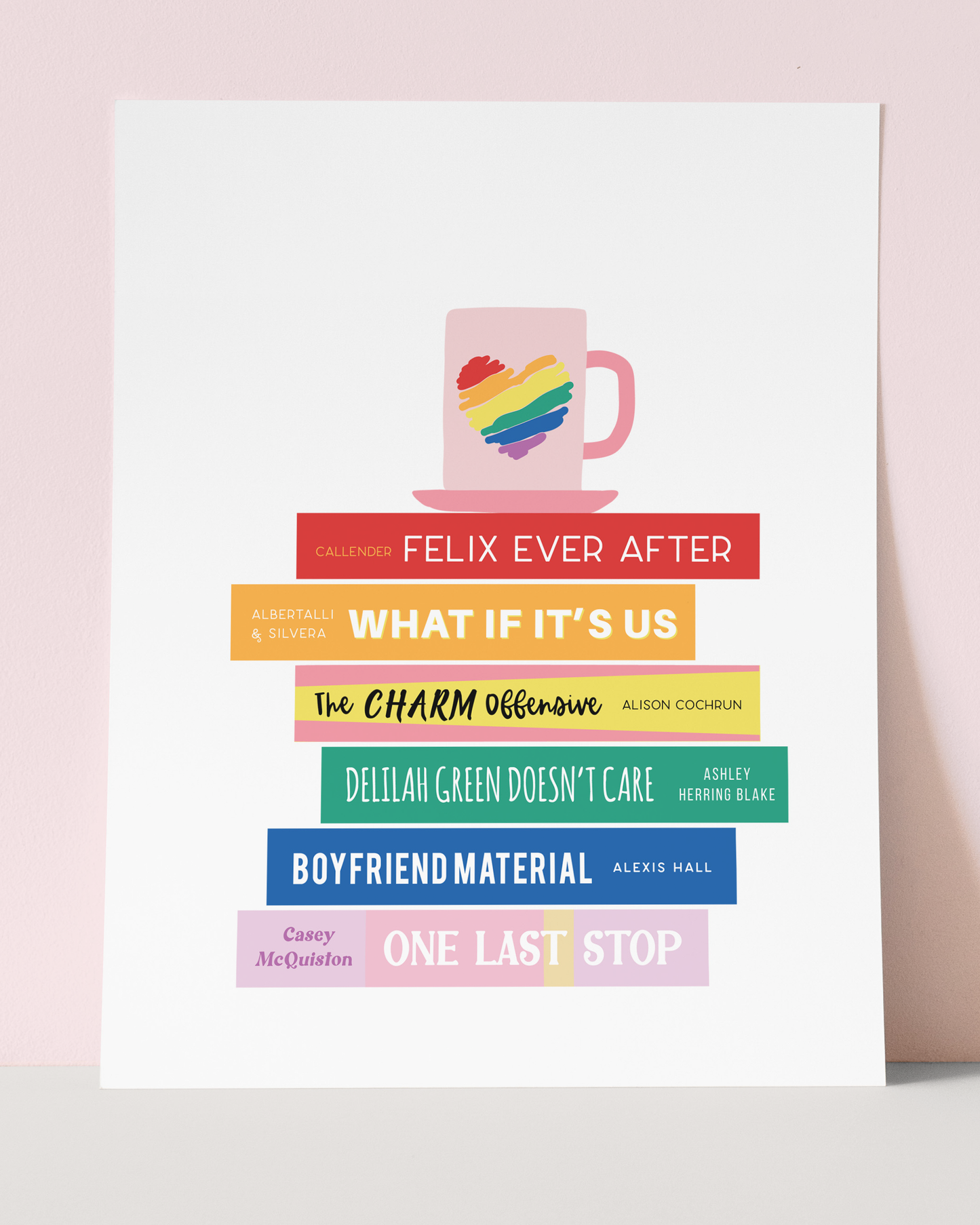 LGBTQ+ Queer Books Art Print