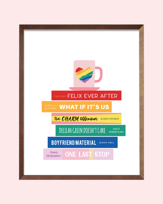 LGBTQ+ Queer Books Art Print