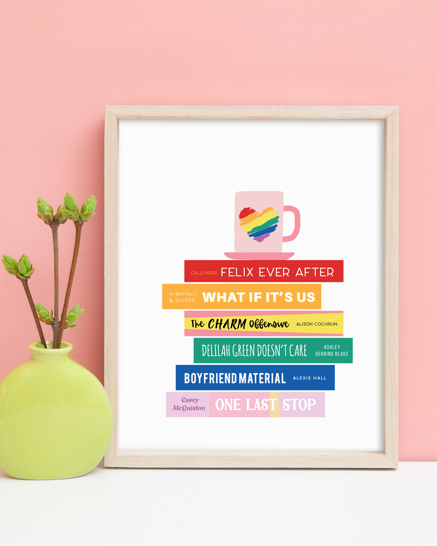 LGBTQ+ Queer Books Art Print