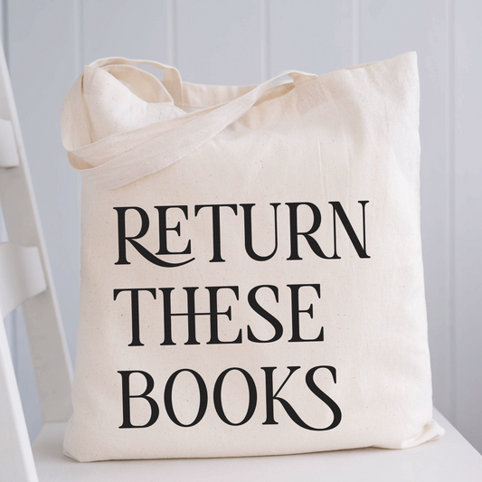 Return These Books Library Tote Bag