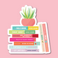 Sarah Adams Book Stack Sticker