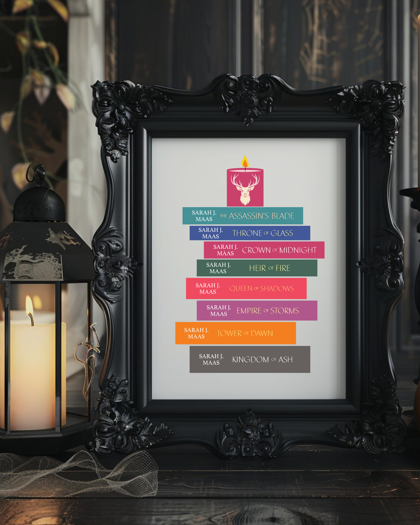 Throne of Glass Books Art Print