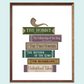 Lord of the Rings (JRR Tolkien) Books Art Print