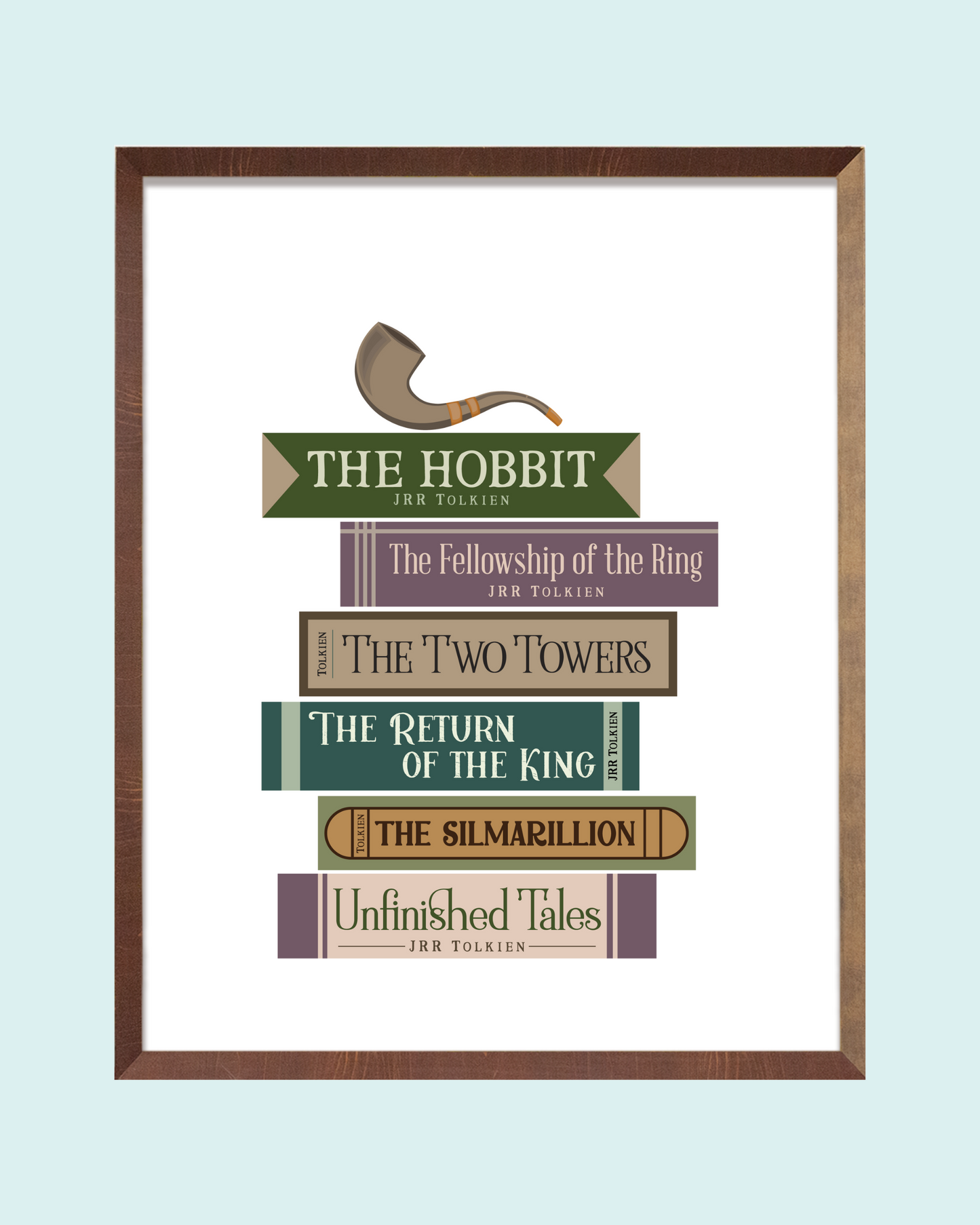 Lord of the Rings (JRR Tolkien) Books Art Print