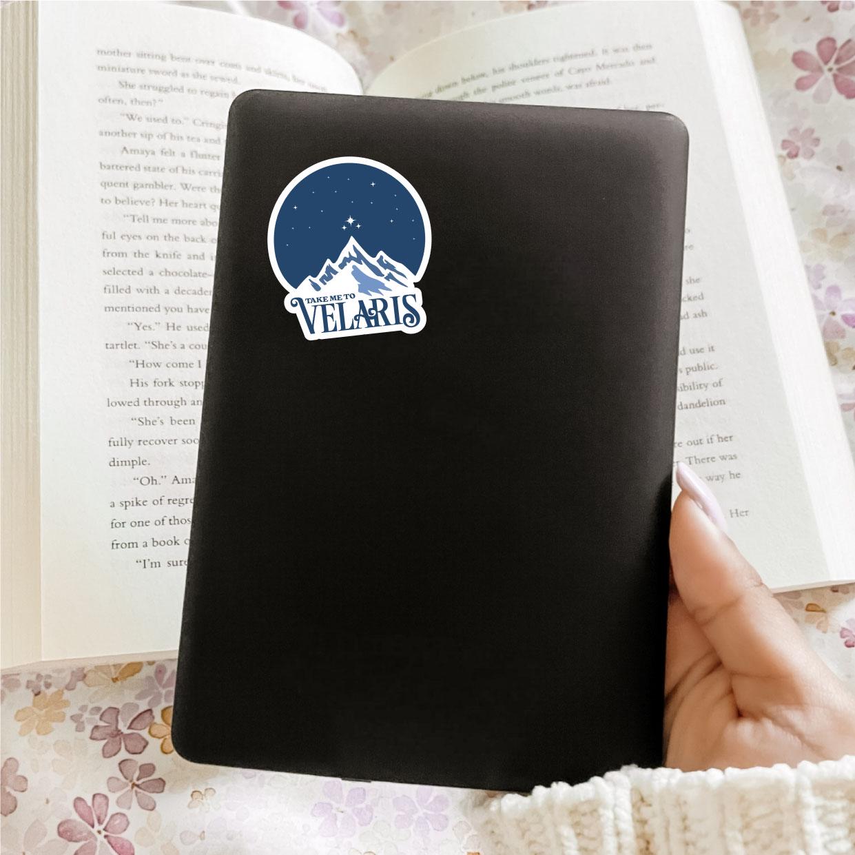 Velaris Sticker, ACOTAR, Bookish Sticker, Kindle Decal, Gifts for Book Lovers, Laptop Decal, Waterproof, Library, Sarah J Maas, Travel