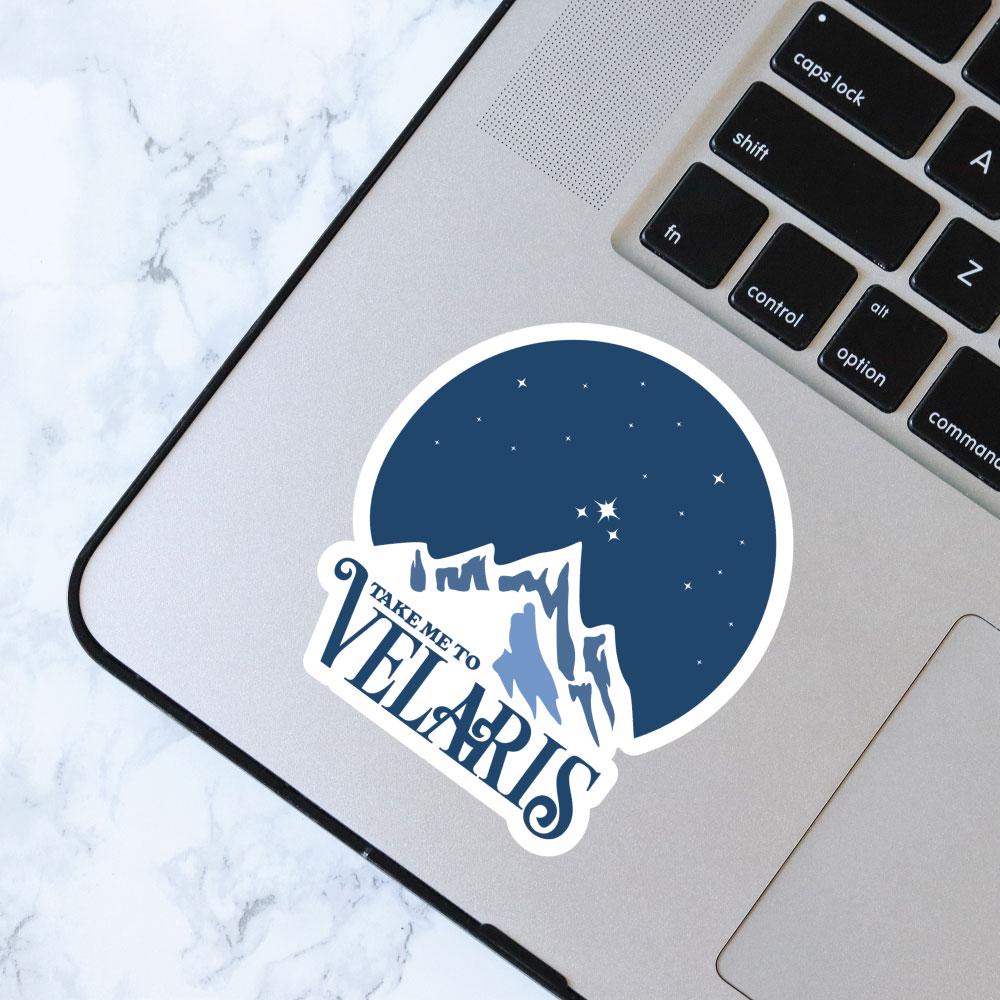 Velaris Sticker, ACOTAR, Bookish Sticker, Kindle Decal, Gifts for Book Lovers, Laptop Decal, Waterproof, Library, Sarah J Maas, Travel