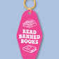 Read Banned Books Keychain, Bookish Keychain, Book Keychain, Bookish Gifts, Gifts for Readers, Motel Keychain, Hotel Keychain, Books, Retro