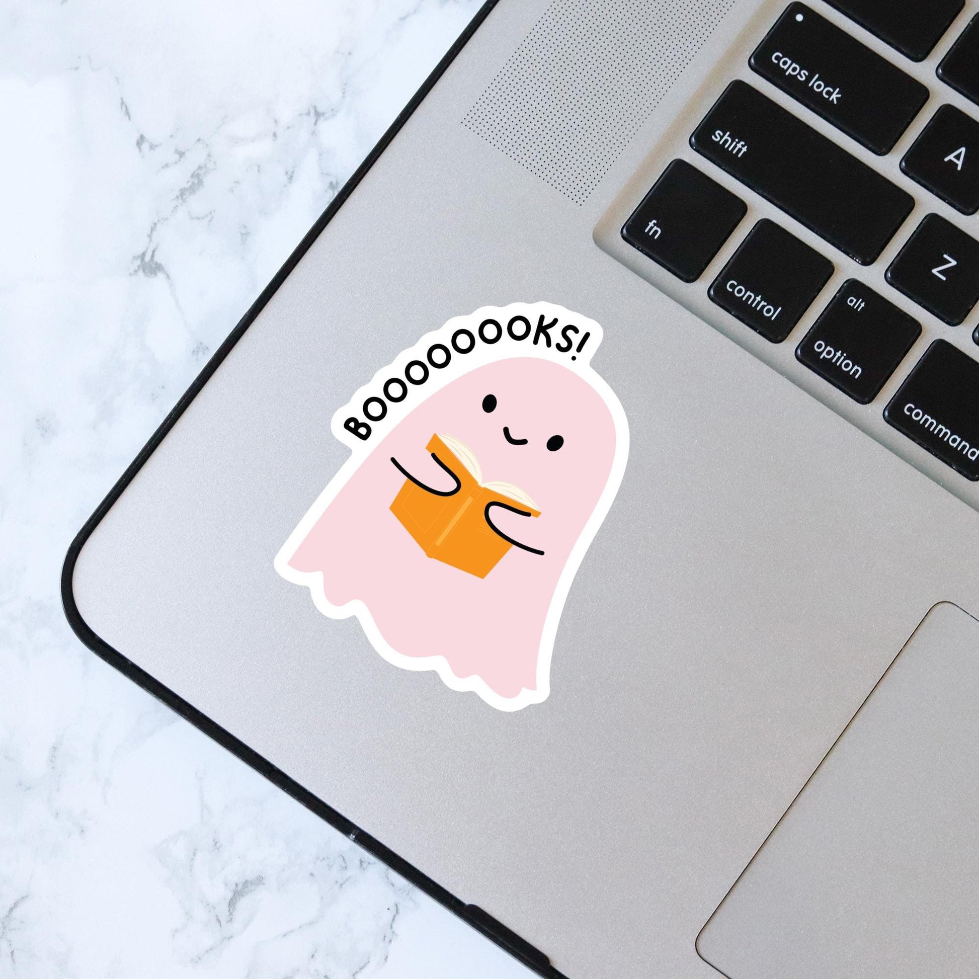 Halloween Books Ghost Sticker