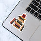 Fourth Wing Literature Book Stack Sticker