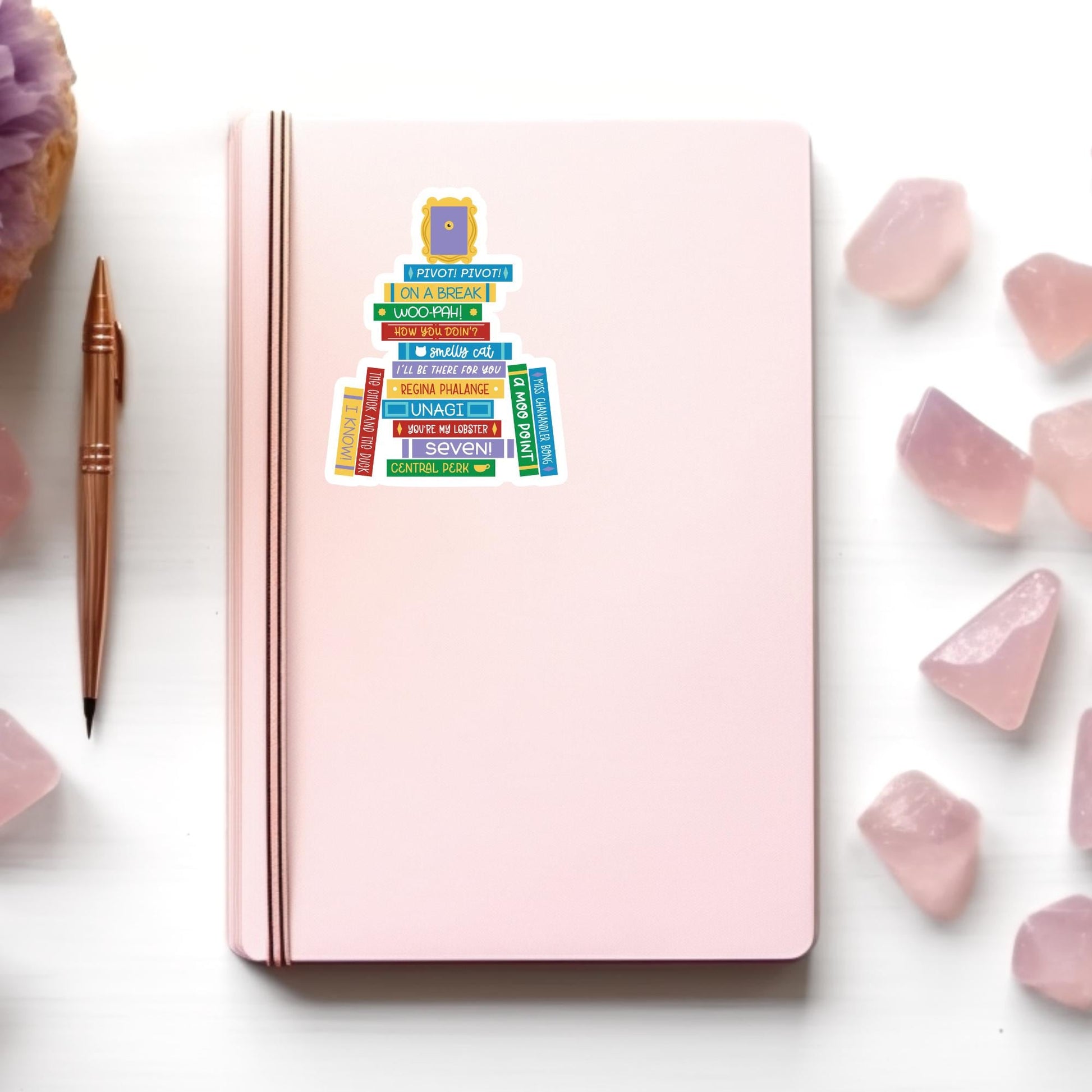 Book Christmas Tree Sticker