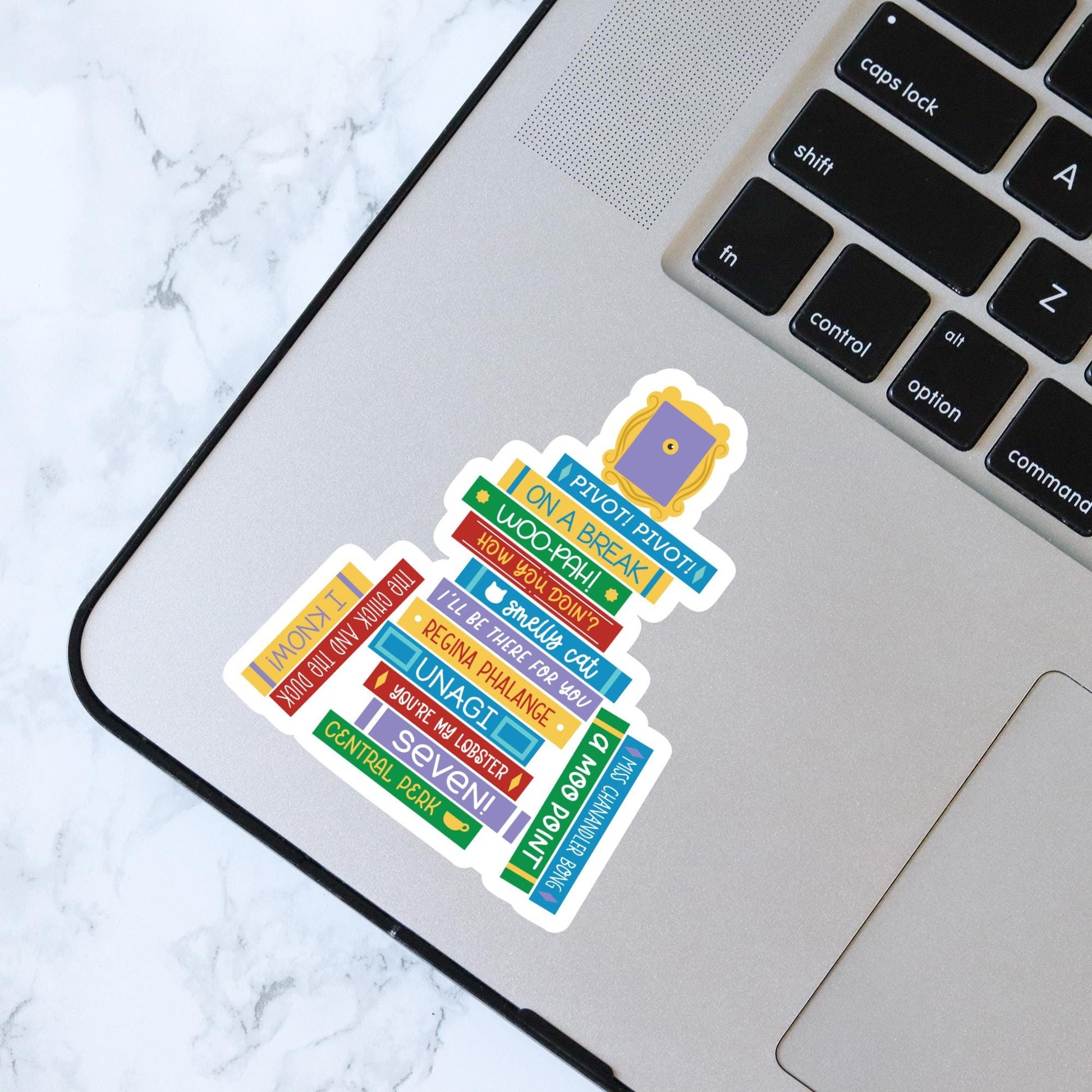 Book Christmas Tree Sticker