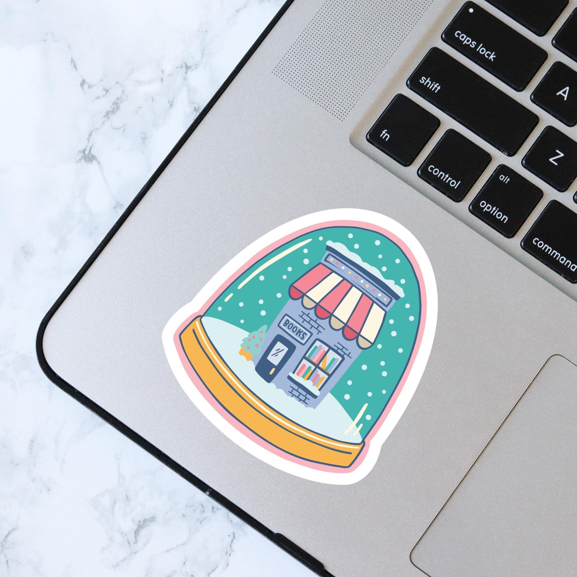 Snow Globe Bookshop Sticker
