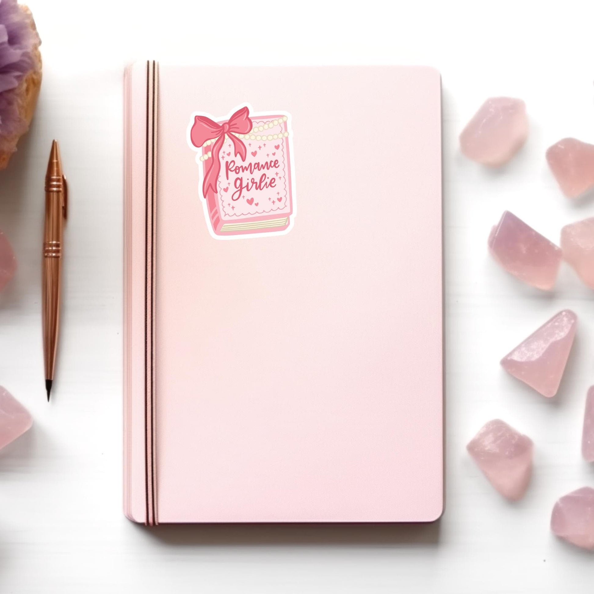 Romance Girlie, Bookish Sticker, Kindle Decal, Gifts for Book Lovers, Laptop Decal, Waterproof, Romance, Kindle Sticker, Romantasy