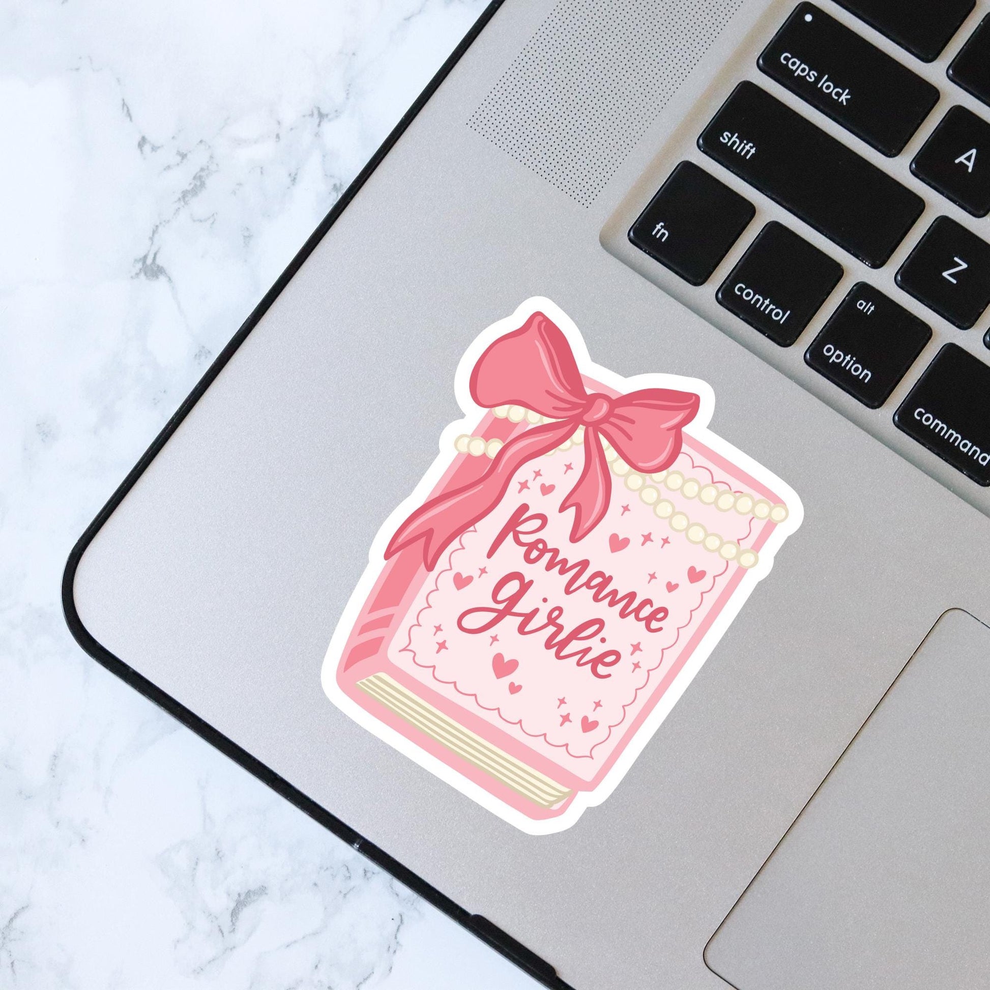 Romance Girlie, Bookish Sticker, Kindle Decal, Gifts for Book Lovers, Laptop Decal, Waterproof, Romance, Kindle Sticker, Romantasy