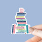 Book Genres Book Stack Sticker