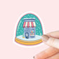 Snow Globe Bookshop Sticker