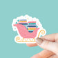 Book Sleigh Sticker