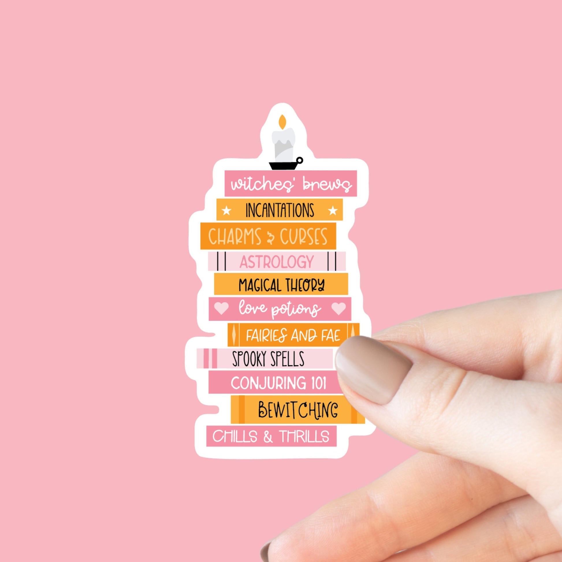 Halloween Book Stack Sticker