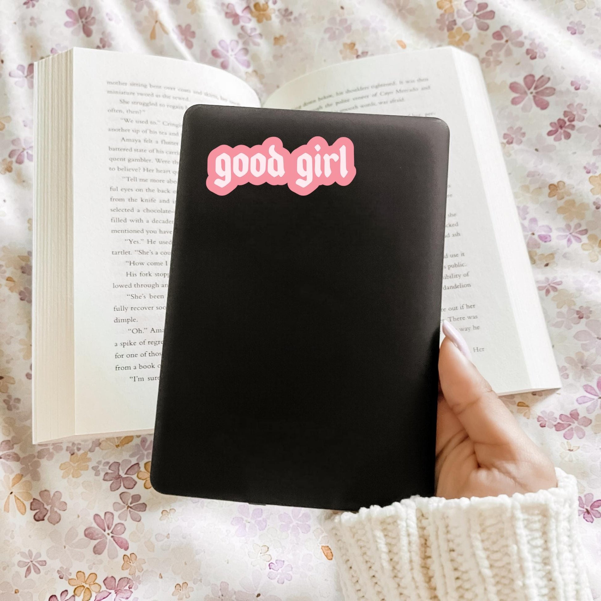 Good Girl, Bookish Sticker, Kindle, Gifts for Book Lovers, Waterproof, Kindle Sticker, Laptop Sticker, Romance Books, Romantasy, Smut