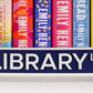Library Lane Street Sign, Bookshelf Decor, Book Gifts, Gifts for Readers, Shelf Sitter, Bookshelf Decorations, Bookshelf Sign, Bookish, Ln