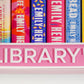 Library Lane Street Sign, Bookshelf Decor, Book Gifts, Gifts for Readers, Shelf Sitter, Bookshelf Decorations, Bookshelf Sign, Bookish, Ln