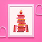 Smut Book Stack, Art Print, Bookish Prints, Gifts for Readers, Book Lover Gift, Printed Art, Spicy Books, Romance Books, Romantasy, Smutty