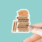 Cat Book Stack Sticker, Bookish Sticker, Kindle Decal, Gifts for Book Lovers, Laptop Decal, Waterproof, Book Club Gifts, Cat Lover, Cat Mom