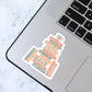 Cozy Book Stack Sticker, Bookish Sticker, Kindle Decal, Gifts for Book Lovers, Laptop Decal, Waterproof, Book Club Gifts, Cozy Gifts, Fall
