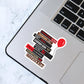 Stephen King Book Stack Sticker, Bookish Sticker, Kindle Decal, Gifts for Book Lovers, Laptop Decal, Waterproof, Horror, Thriller, Scary