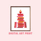 Smut Book Stack Digital Art Print, Bookish Prints, Bookish Gifts, Gifts for Readers, Book Lover Gift, Romance, Smut, Spicy Books, Adult
