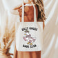 Silly Goose Book Club Tote Bag, Bookish Tote Bag, Gifts for Readers, Book Lover Gift, Canvas Tote Bag, Bookworm
