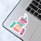 Jane Austen Characters Book Stack Sticker, Bookish Sticker, Kindle Decal, Gifts for Book Lovers, Laptop Decal, Waterproof, Library