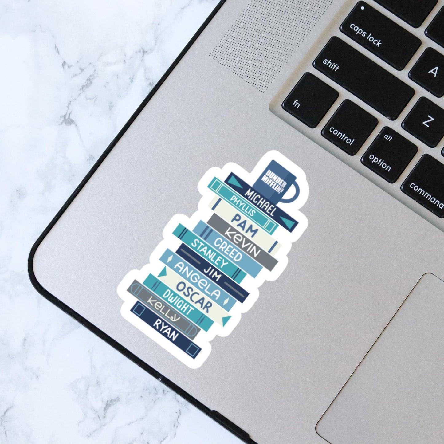 The Office Book Stack Sticker, Bookish Sticker, Kindle Decal, Gifts for Book Lovers, Laptop Decal, Waterproof, Library, 2000s, TV