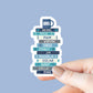 The Office Book Stack Sticker, Bookish Sticker, Kindle Decal, Gifts for Book Lovers, Laptop Decal, Waterproof, Library, 2000s, TV