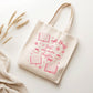 Pink Just One More Chapter Tote Bag, Bookish Gifts for Readers, Bookworm