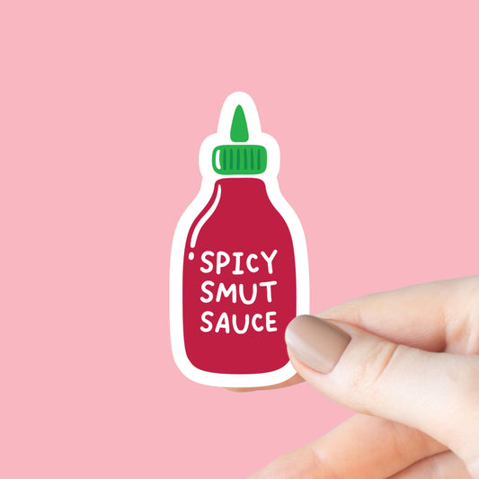 Spicy Smut Sauce Sticker, Dark Romance, Kindle Laptop Decal, Gifts for Book Lovers, Waterproof
