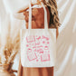 Pink Just One More Chapter Tote Bag, Bookish Gifts for Readers, Bookworm