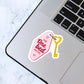 One Bed Motel Sticker, Hotel Keychain, Kindle Laptop Decal, Gifts for Book Lovers, Waterproof