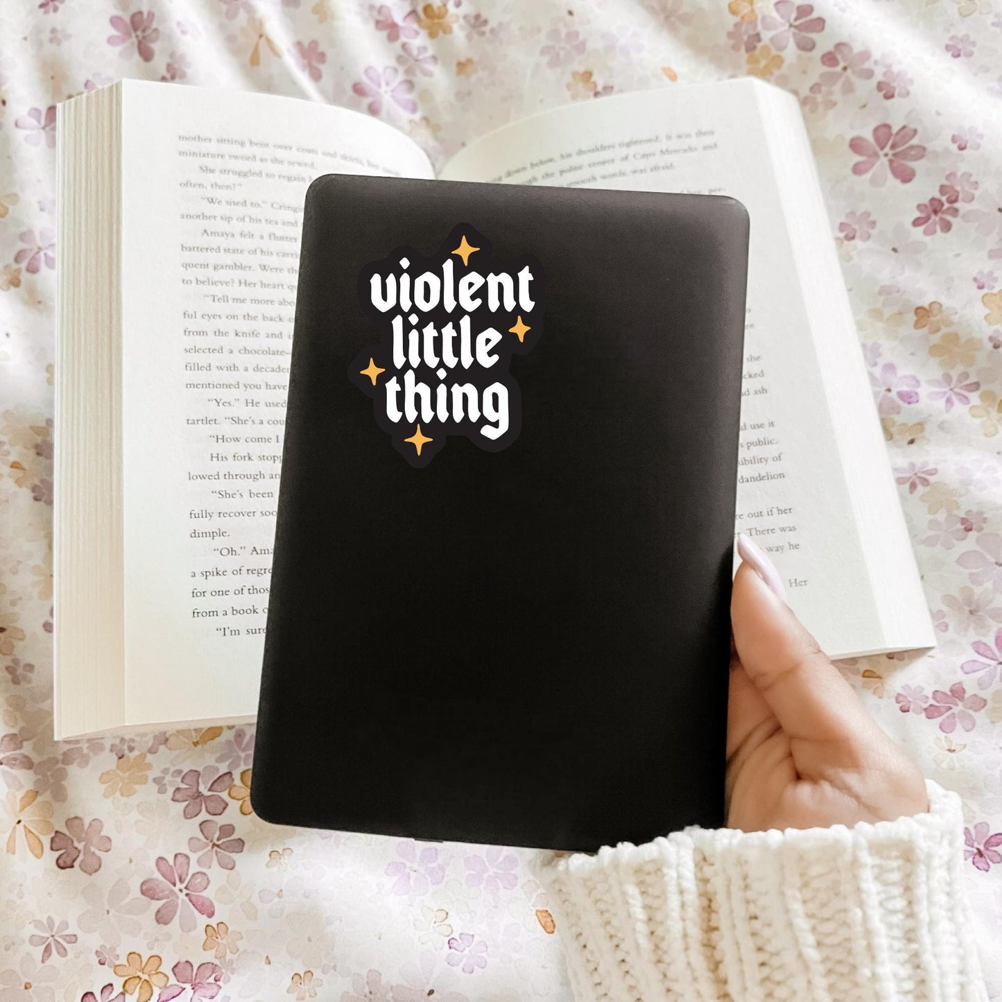 Violent Little Thing Sticker, Fourth Wing Inspired, Kindle Laptop Decal, Gifts for Book Lovers, Waterproof