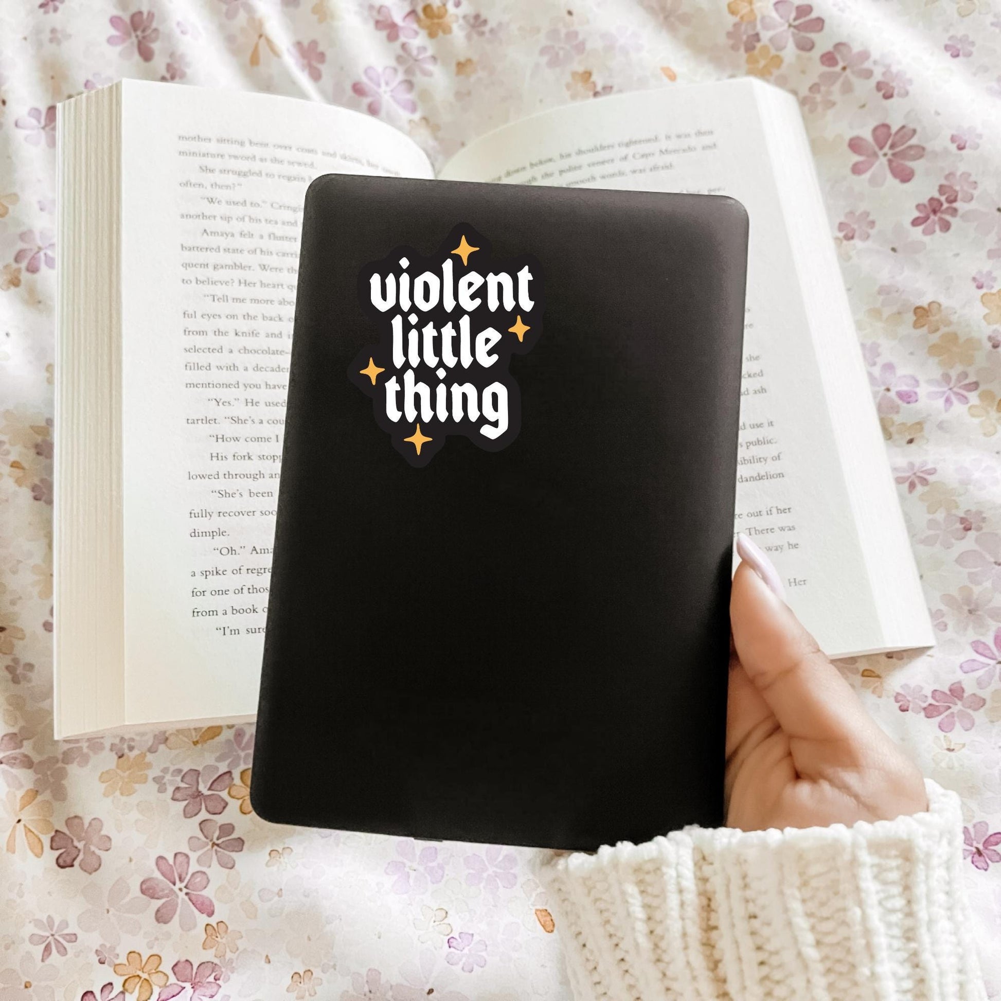 Violent Little Thing Sticker, Fourth Wing Inspired, Kindle Laptop Decal, Gifts for Book Lovers, Waterproof