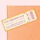 Cozy Girls Book Club Bookmark, Bookish Gifts for Readers, Bookworm, Introvert