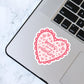 Books Are My Valentine Sticker, Kindle Laptop Decal, Gifts for Book Lovers, Valentine's Day