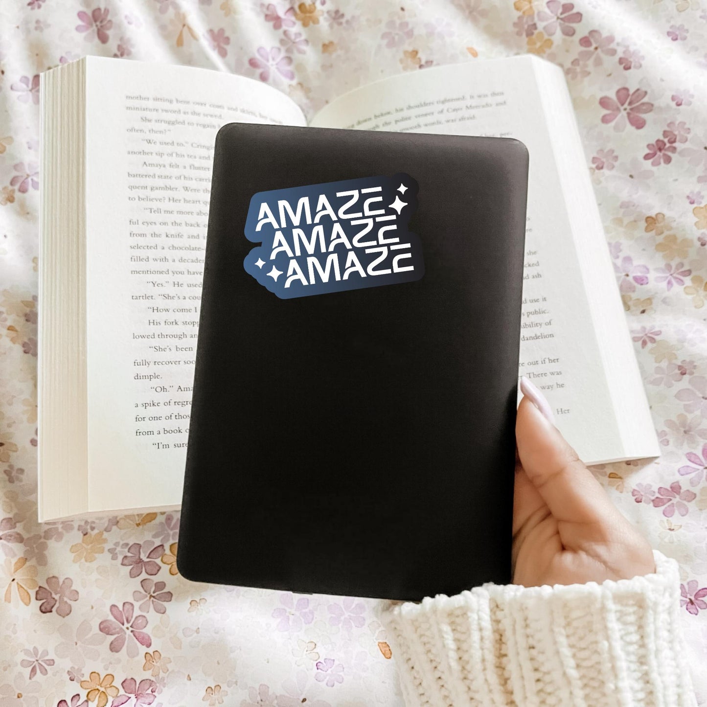 Amaze Amaze Amaze Project Hail Mary Inspired Sticker, Bookish Laptop Kindle Decal, Reader Gifts