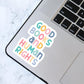 Good Books & Human Rights Sticker, Bookish Laptop Kindle Decal, Gifts for Readers