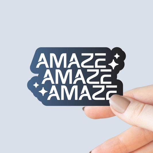 Amaze Amaze Amaze Project Hail Mary Inspired Sticker, Bookish Laptop Kindle Decal, Reader Gifts