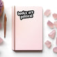 Books Are Political Sticker, Bookish Laptop Kindle Decal, Gifts for Readers, Library