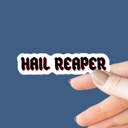 Hail Reaper Sticker, Sci-Fi, Science Fiction, Bookish Laptop Kindle Decal, Gifts for Readers