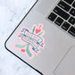 I Love Hockey Romances Sticker, Bookish Laptop Kindle Decal, Gifts for Readers
